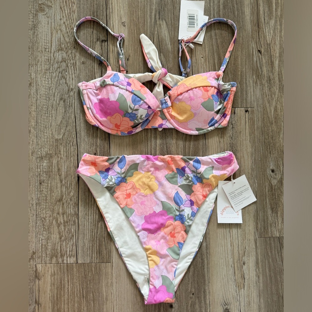 New Dippin Daisys zen garden bikini medium large
